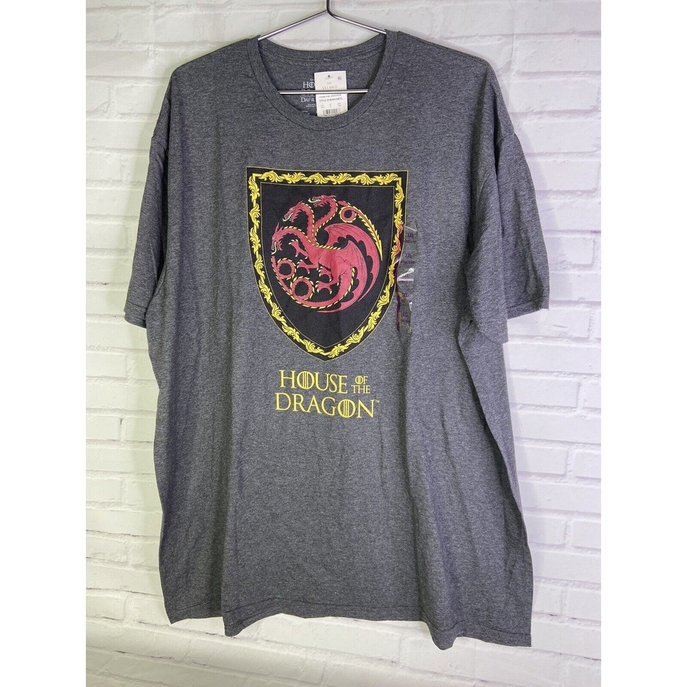 House of the Dragon Game of Thrones Logo Graphic Licensed T-Shirt Mens Size XXL